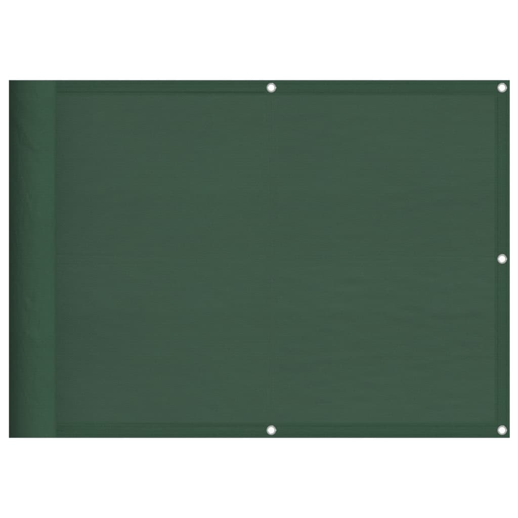 Balkonscherm 75X1000 Cm 100% Polyester Oxford Donkergroen