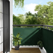Balkonscherm 90x700 cm donkergroen polyester