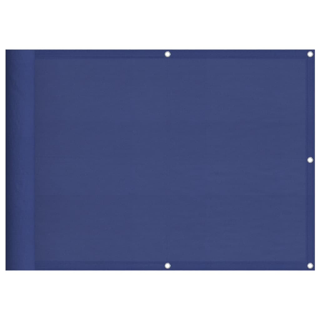 Balkonscherm 75X700 Cm 100% Polyester Oxford Blauw