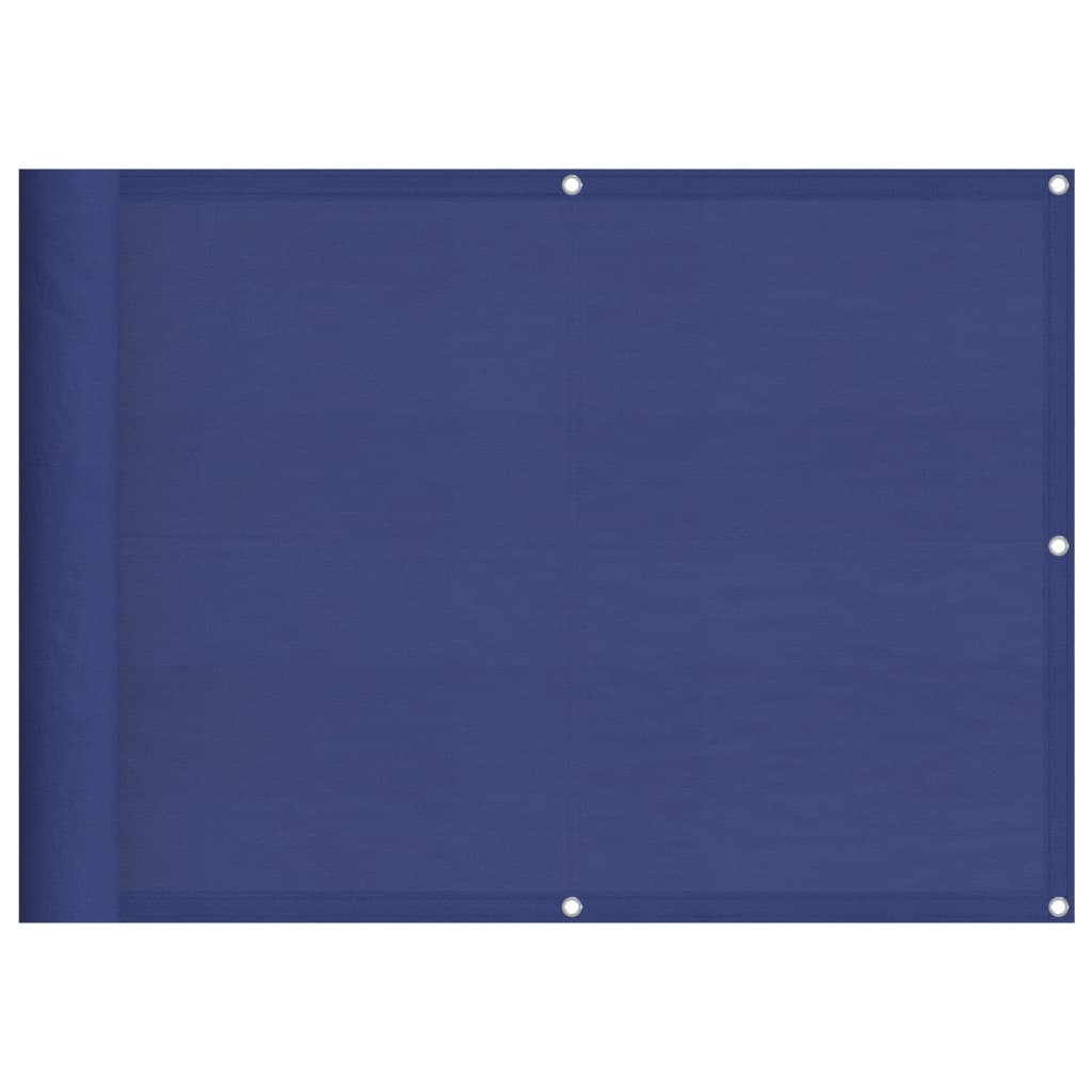 Balkonscherm 75X1000 Cm 100% Polyester Oxford Blauw