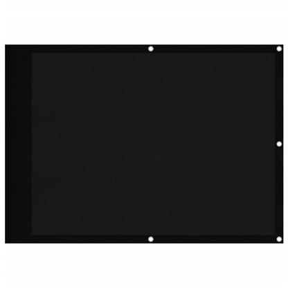 Balkonscherm 75X700 Cm 100% Polyester Oxford Zwart