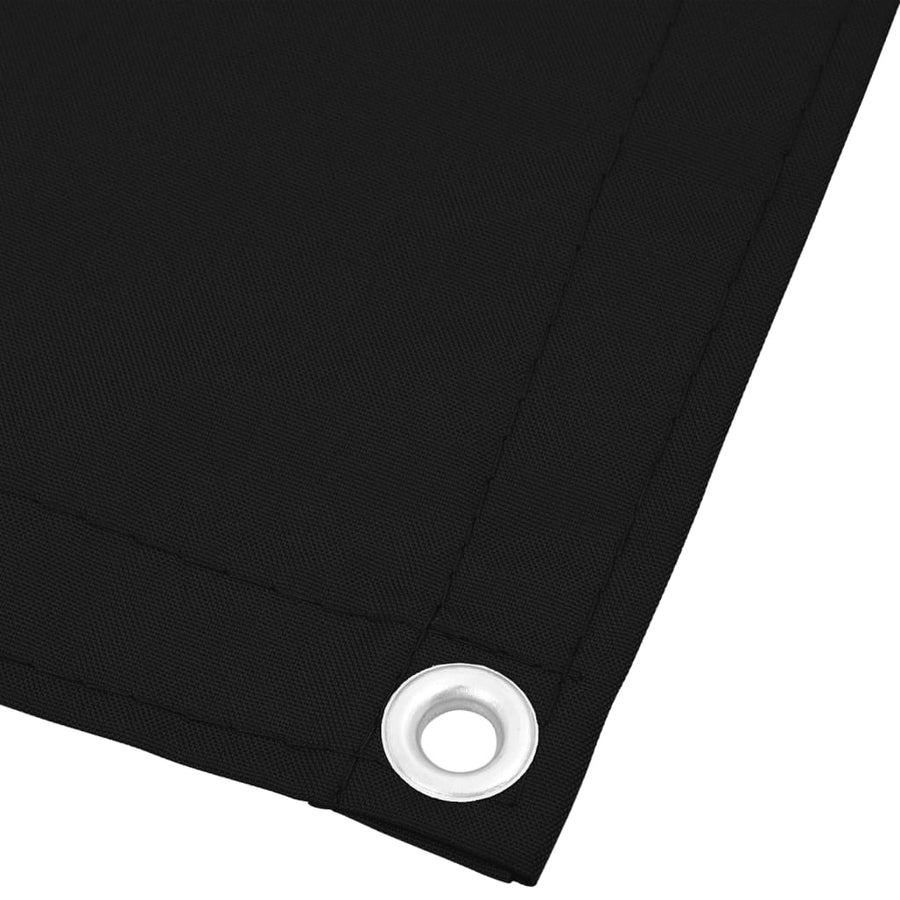 Balkonscherm 75X700 Cm 100% Polyester Oxford Zwart