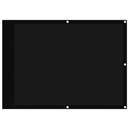 Balkonscherm 75X800 Cm 100% Polyester Oxford Zwart