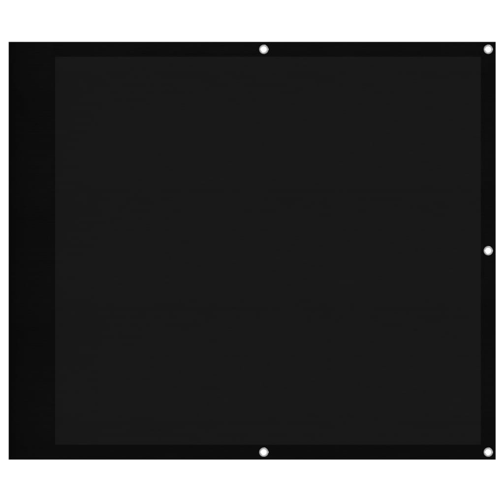Balkonscherm 90X800 Cm 100% Polyester Oxford Zwart