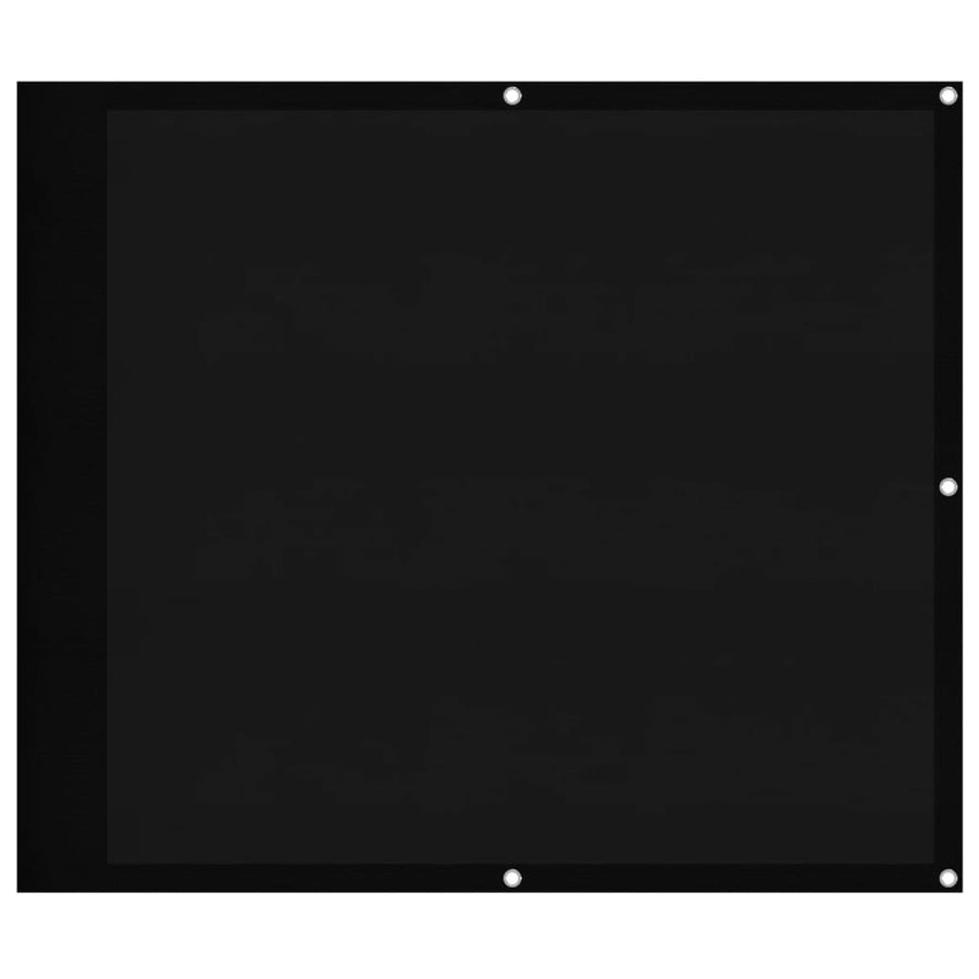 Balkonscherm 90X1000 Cm 100% Polyester Oxford Zwart