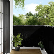 Balcony privacy screen 120x700 cm 100% oxford polyester black