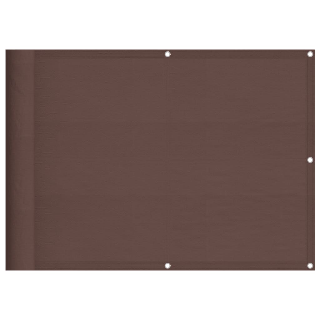 Balkonscherm 75X800 Cm 100% Polyester Oxford Bruin