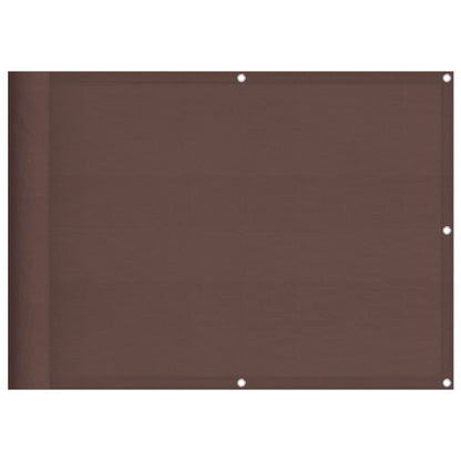 Balkonscherm 75X800 Cm 100% Polyester Oxford Bruin