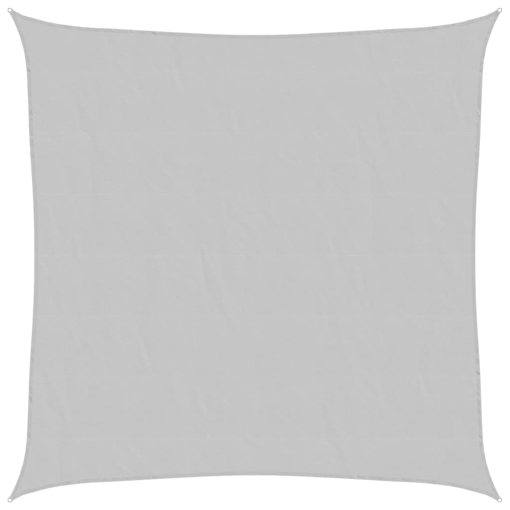 Zonnezeil 2x2 m 100% polyester oxford lichtgrijs
