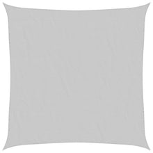 Zonnezeil 4x4 m 100% polyester oxford lichtgrijs