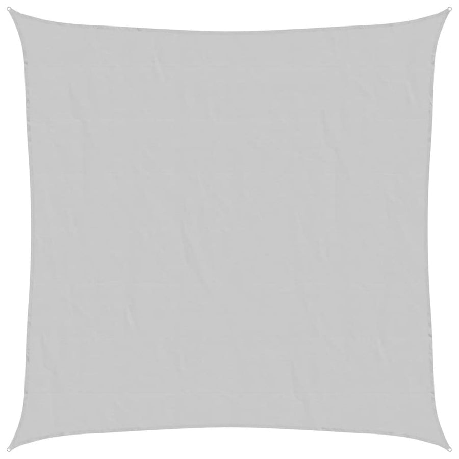 Zonnezeil 5x5 m 100% polyester oxford lichtgrijs