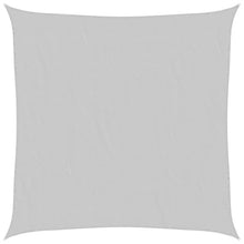 Zonnezeil 6x6 m 100% polyester oxford lichtgrijs