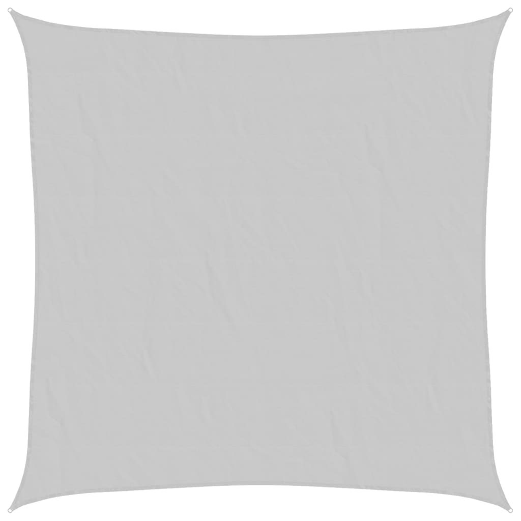 Zonnezeil 7x7 m 100% polyester oxford lichtgrijs