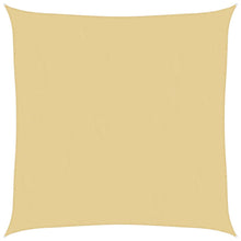 Zonnezeil 2x2 m 100% polyester oxford zandkleurig