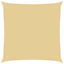 Zonnezeil 3x3 m 100% polyester oxford zandkleurig