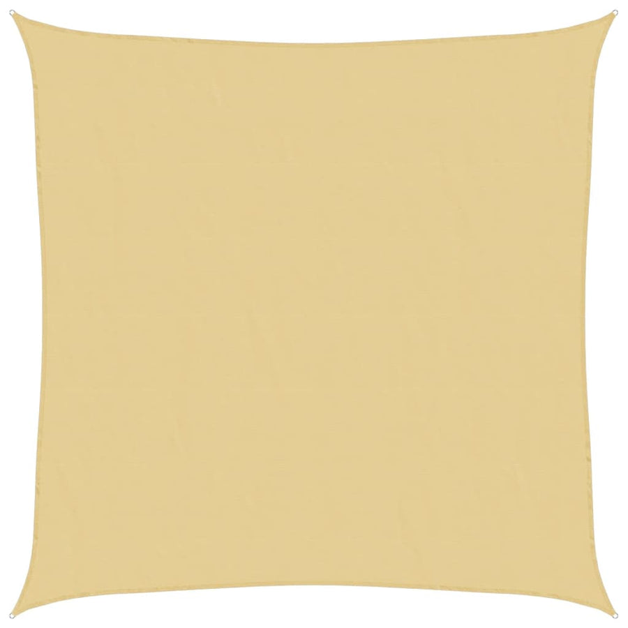 Zonnezeil 3x3 m 100% polyester oxford zandkleurig