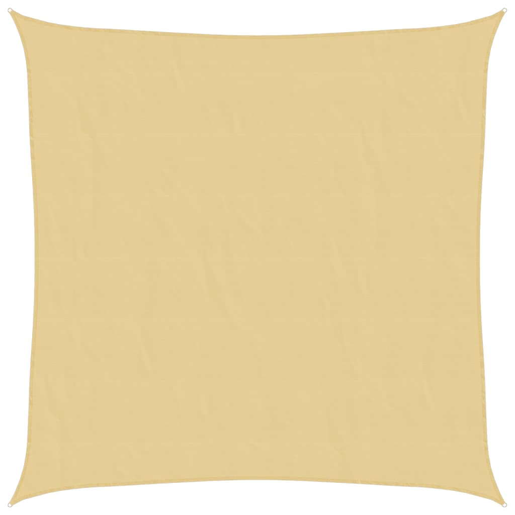 Zonnezeil 4x4 m 100% polyester oxford zandkleurig