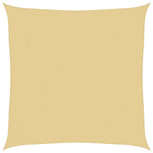 Zonnezeil 4x4 m 100% polyester oxford zandkleurig