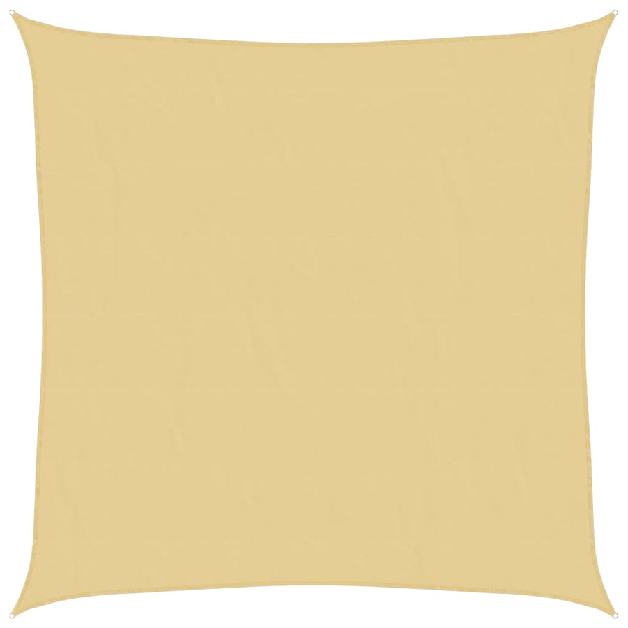 Zonnezeil 4x4 m 100% polyester oxford zandkleurig