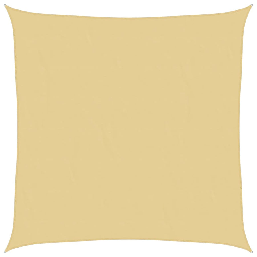 Zonnezeil 4,5x4,5 m 100% polyester oxford zandkleurig