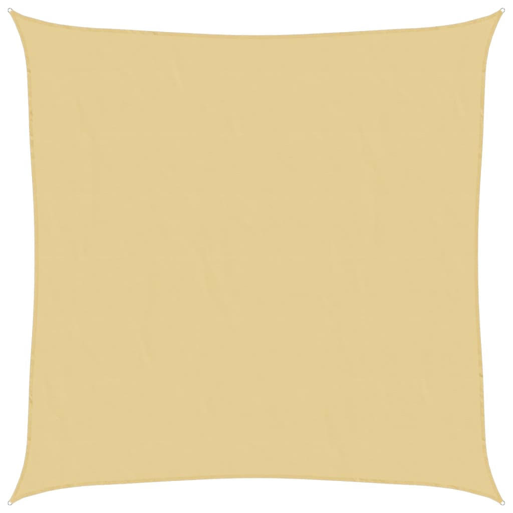 Zonnezeil 7x7 m 100% polyester oxford zandkleurig