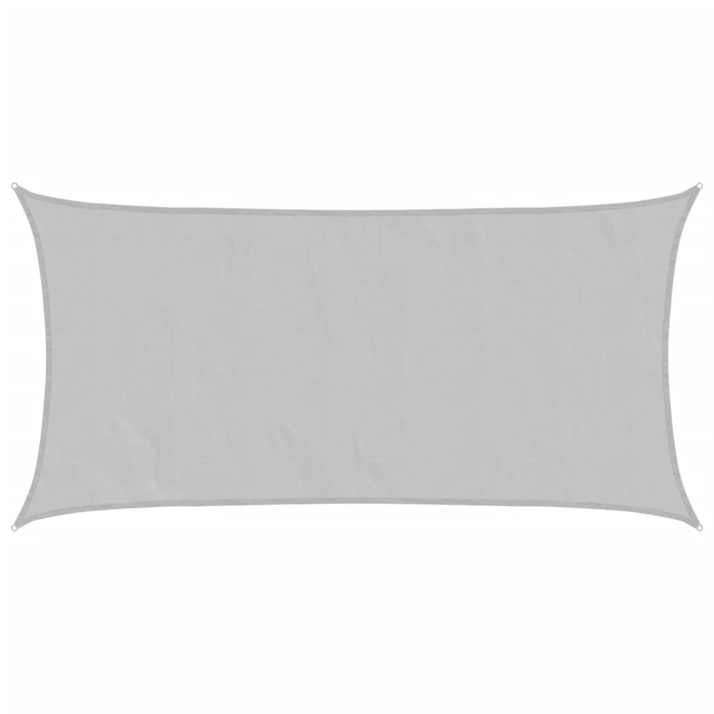 Zonnezeil 3,5x2 m 100% polyester oxford lichtgrijs