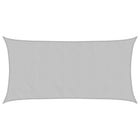 Zonnezeil 4x2 m lichtgrijs polyester