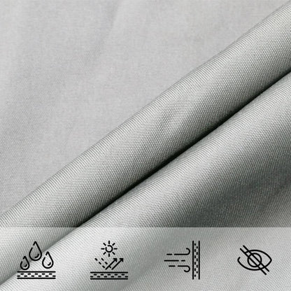 Zonnezeil 4,5X2 M 100% Polyester Oxford Lichtgrijs 2 x 4.5 m