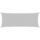 Zonnezeil 5x2 m lichtgrijs polyester