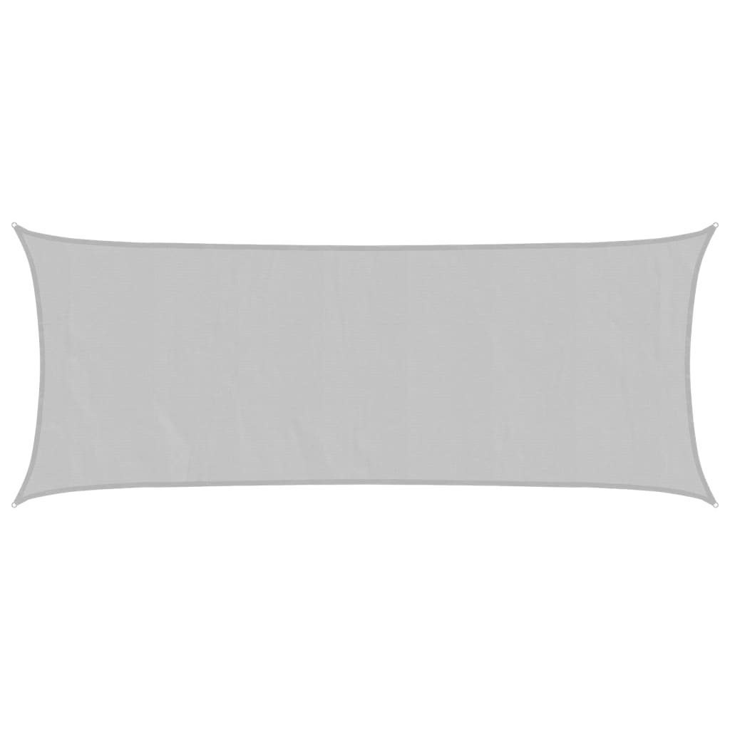 Zonnezeil 5x2 m 100% polyester oxford lichtgrijs