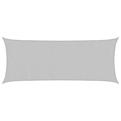 Zonnezeil 5x2 m 100% polyester oxford lichtgrijs