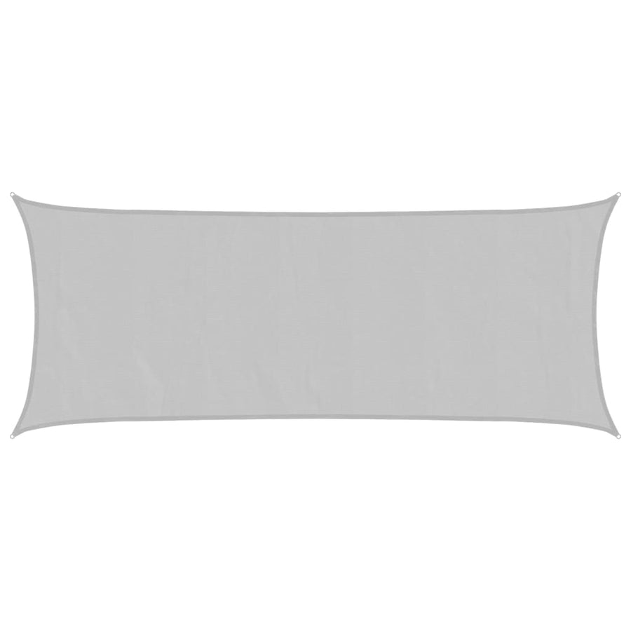 Zonnezeil 5x2 m 100% polyester oxford lichtgrijs