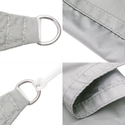 Zonnezeil 5x2 m 100% polyester oxford lichtgrijs
