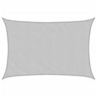 Zonnezeil 3,5x2,5 m lichtgrijs polyester