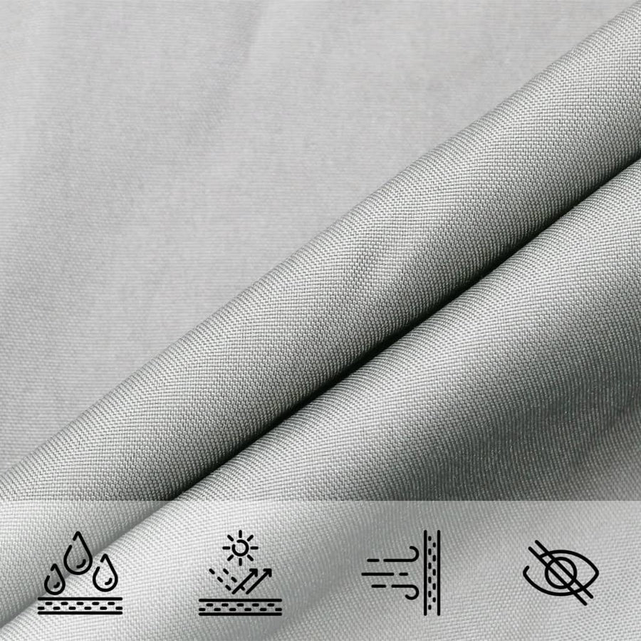 Zonnezeil 3,5X2,5 M 100% Polyester Oxford Lichtgrijs 2.5 x 3.5 m