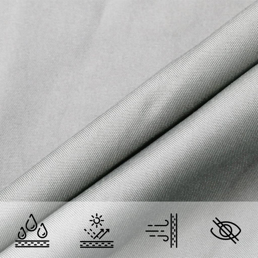 Zonnezeil 4X3 M 100% Polyester Oxford Lichtgrijs 3 x 4 m