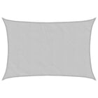 Sun sail 4.5x3 m 100% polyester oxford light grey