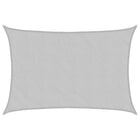 Zonnezeil 5x3 m lichtgrijs polyester