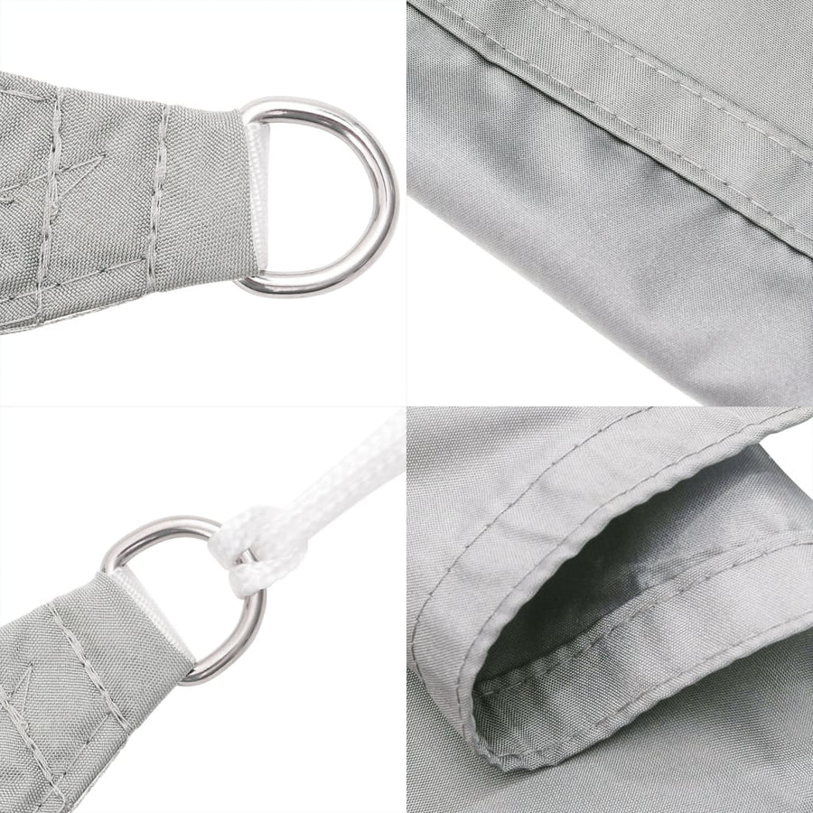 Zonnezeil 5X3,5 M 100% Polyester Oxford Lichtgrijs 3.5 x 5 m