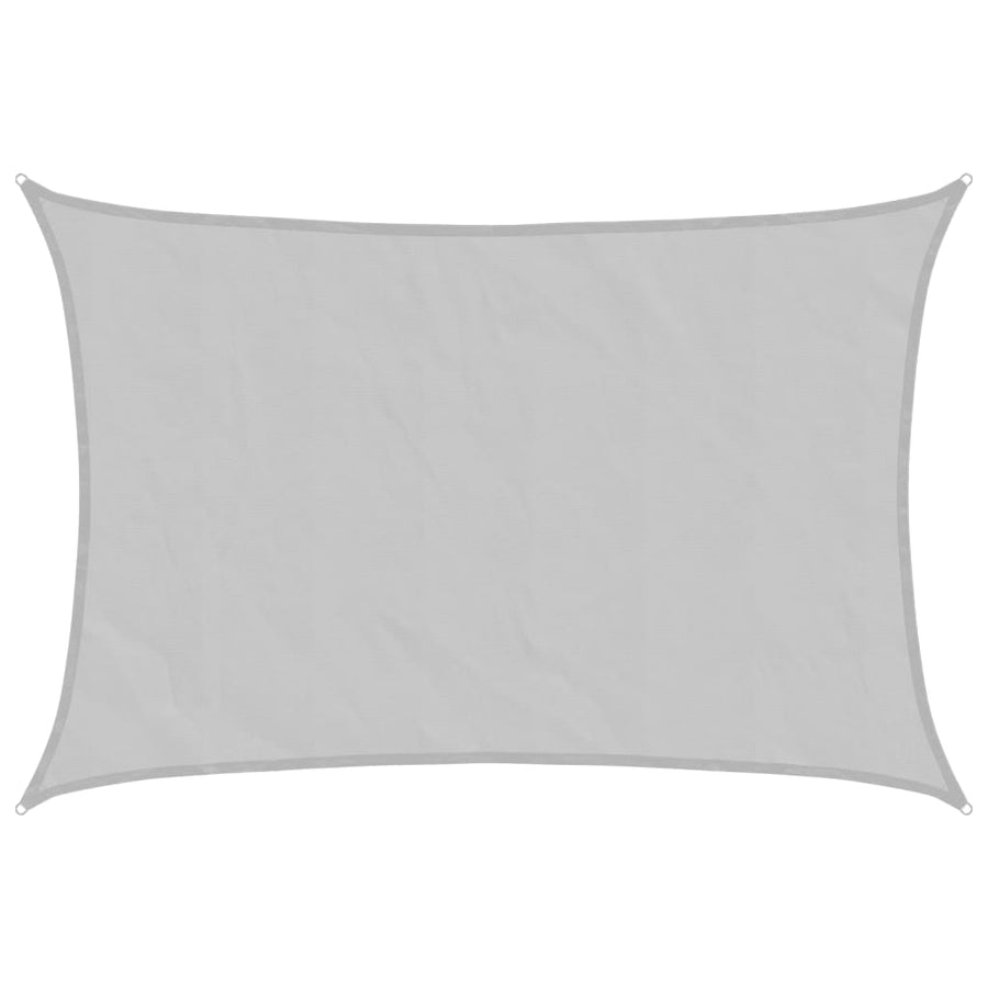 Zonnezeil 5x4 m 100% polyester oxford lichtgrijs