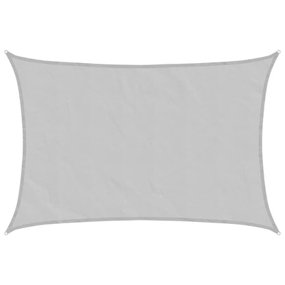 Zonnezeil 6x4 m 100% polyester oxford lichtgrijs