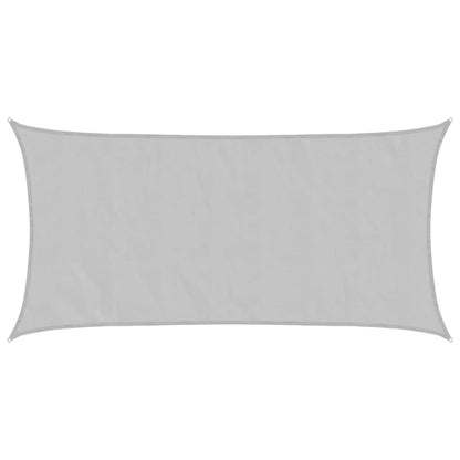 Zonnezeil 7x4 m 100% polyester oxford lichtgrijs