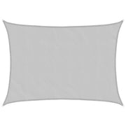 Zonnezeil 7x5 m lichtgrijs polyester
