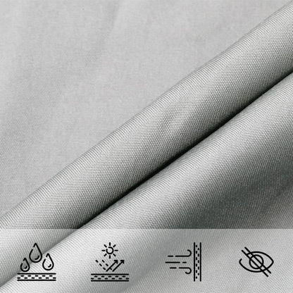 Zonnezeil 8X6 M 100% Polyester Oxford Lichtgrijs 6 x 8 m