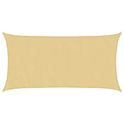 Zonnezeil 3,5x2 m polyester zandkleurig