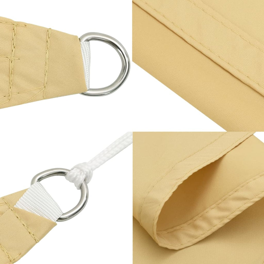 Zonnezeil 4,5X2 M 100% Polyester Oxford Zandkleurig Zand
