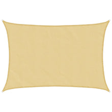 Zonnezeil 3,5x2,5 m 100% polyester oxford zandkleurig