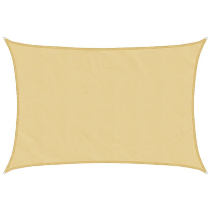 Zonnezeil 3,5x2,5 m 100% polyester oxford zandkleurig