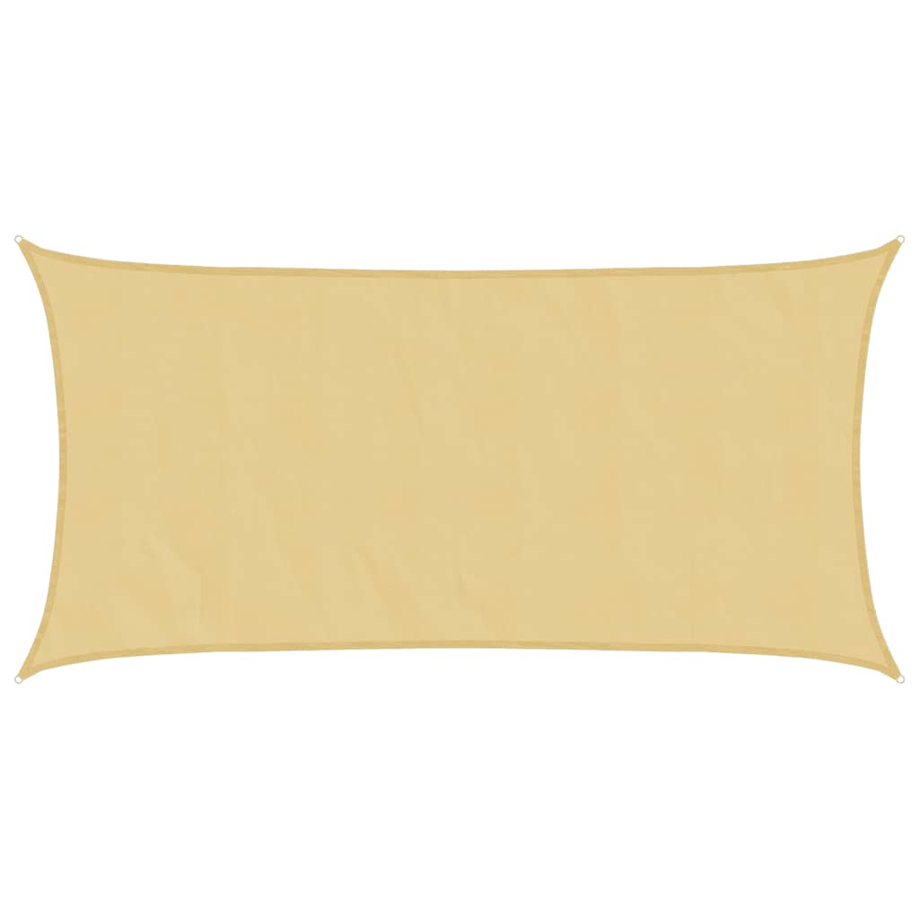 Zonnezeil 4,5X2,5 M 100% Polyester Oxford Kleurig Zand 2.5 x 4.5 m
