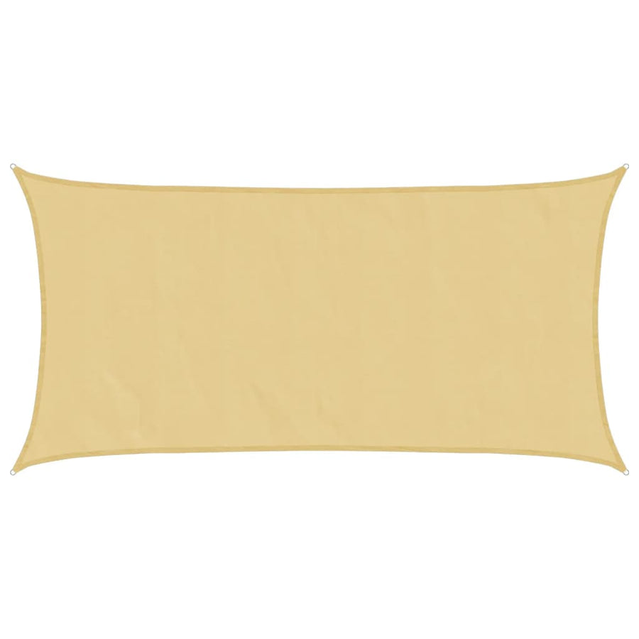 Zonnezeil 5X2,5 M 100% Polyester Oxford Kleurig Zand 2.5 x 5 m